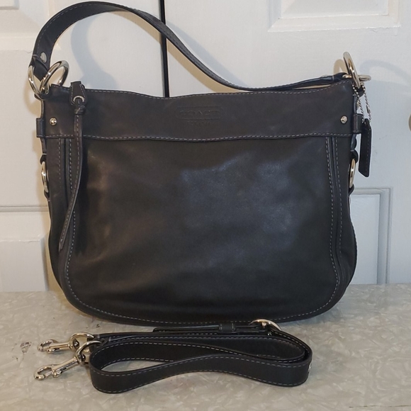Coach Handbags - COACH Zoe Black Satchel/ Crossbody Bag